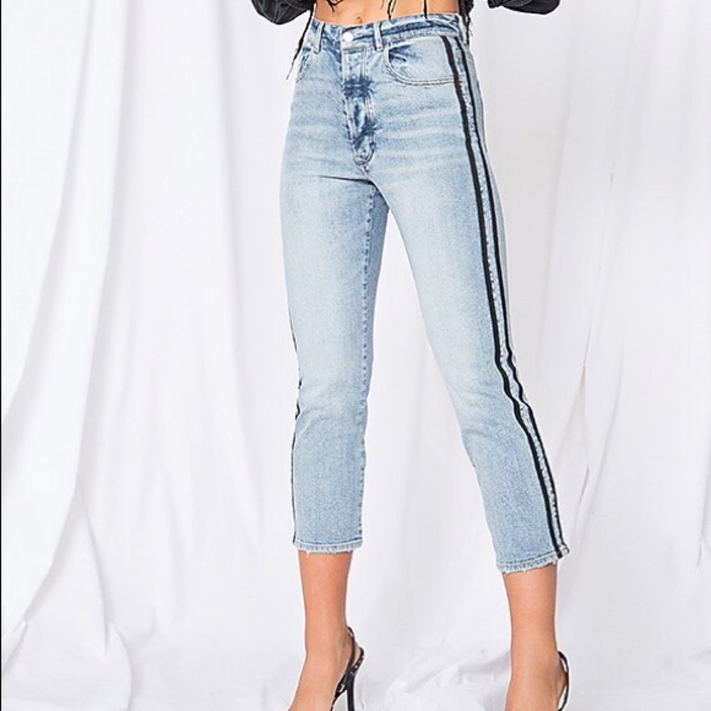 Superdown Revolve Jamie Side Stripe Jeans